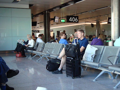 man in airport